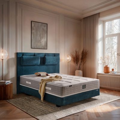 Matelas Bellister d'une hauteur de 28 cm développé par Héritage et distribué en exclusivité par la Literie des Savoie